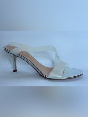 Gianvito Rossi Glass Trasp Metropolis 70 Shoes Size 38.5 NWB